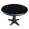 International Concepts Round 36 in Round Top Pedestal Table, 28.9 inH, Black, 36 W, 36 L, 29.9 in H, Wood, Black K46-36RT-27B - alternate 3